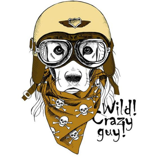 640x640 Wild Crazy Guy Patches For Clothes Stickers Iron On Transfers - Crazy Guy Drawing