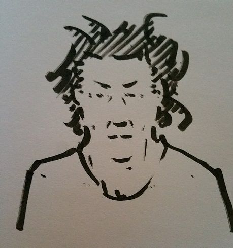 459x489 Drawing Of Guy With Crazy Hair Steemit - Crazy Guy Drawing