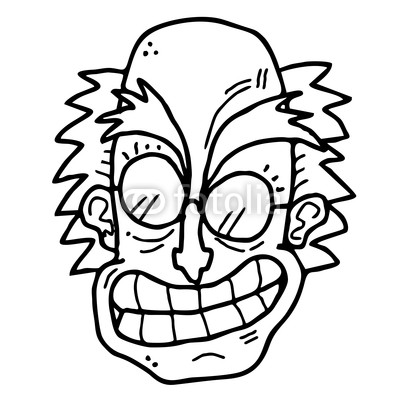 400x400 Crazy Cartoon Sketches - Crazy Guy Drawing