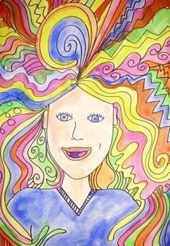 242x350 Crazy Hair Day {mrsbrown Art} - Crazy Hair Drawing