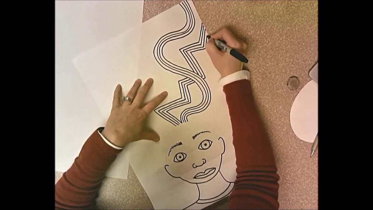 1280x720 crazy hair portrait just how to draw the hair - Crazy Hair Drawing