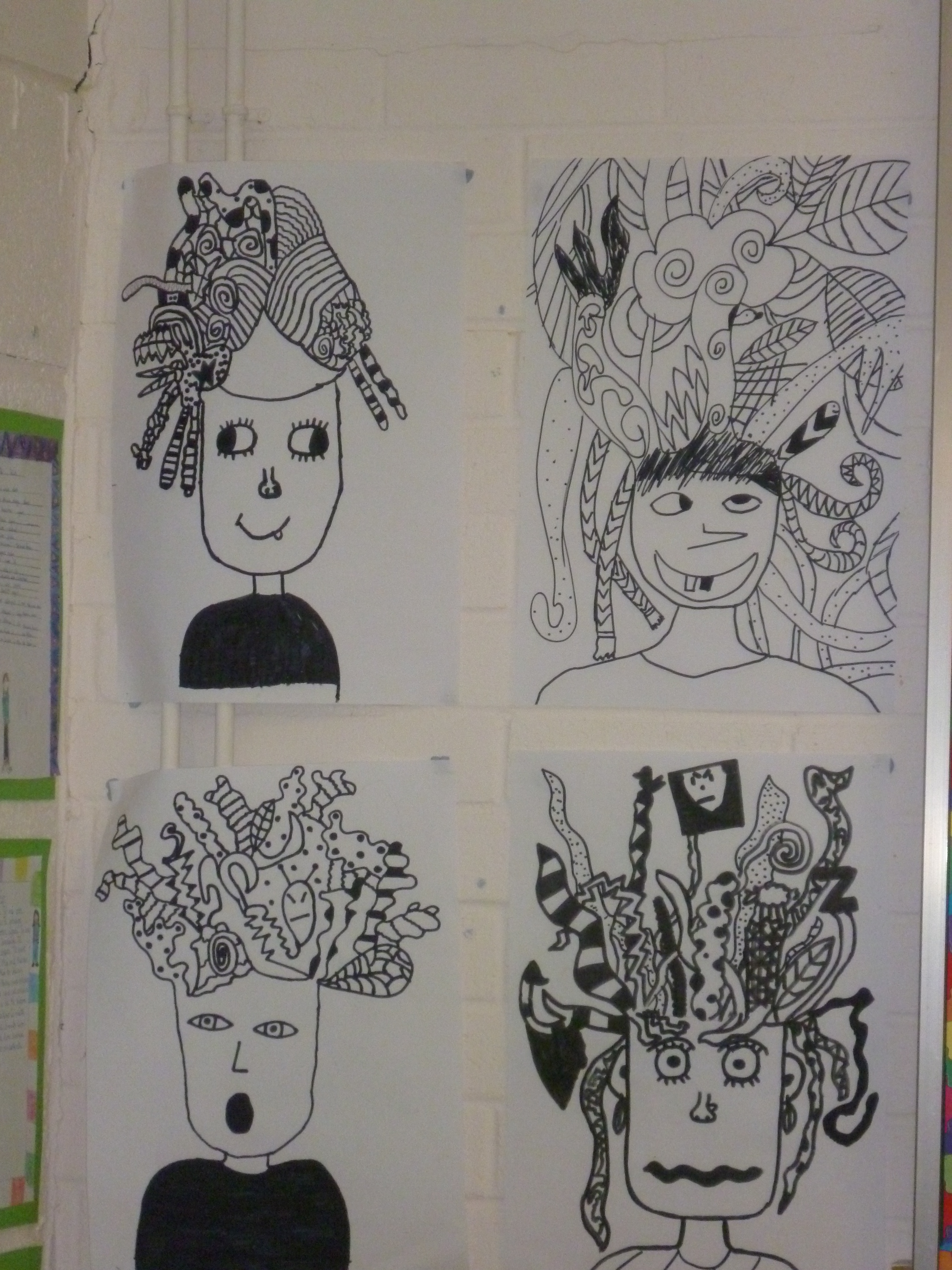 3000x4000 Crazy Hair Portraits - Crazy Hair Drawing