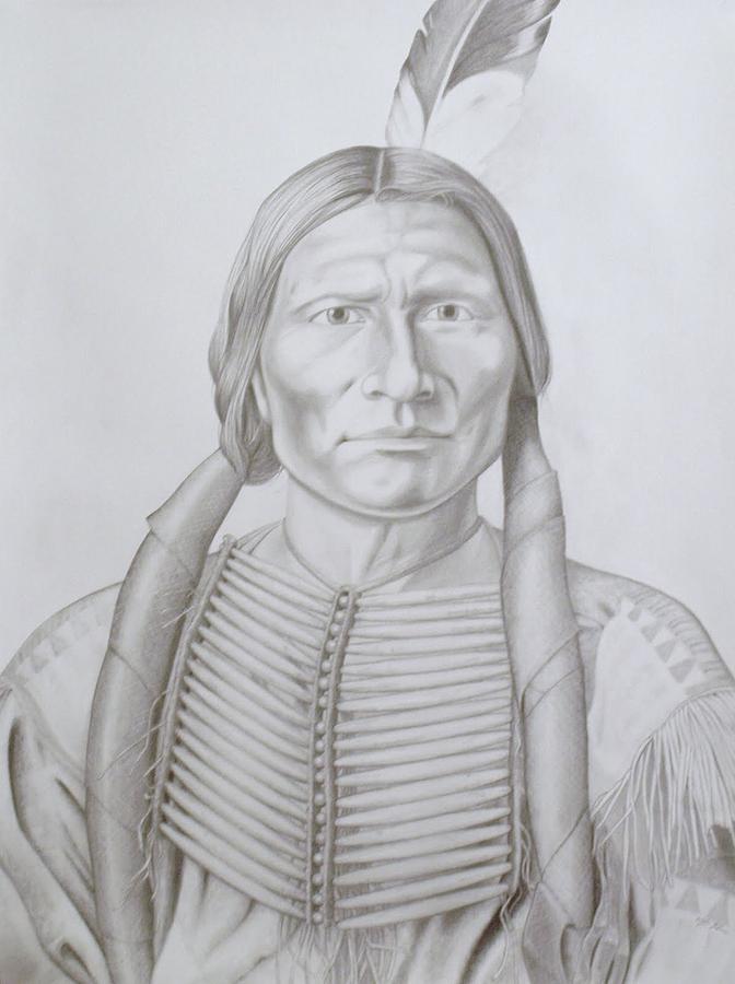 672x900 Crazy Horse Drawing - Crazy Horse Drawing