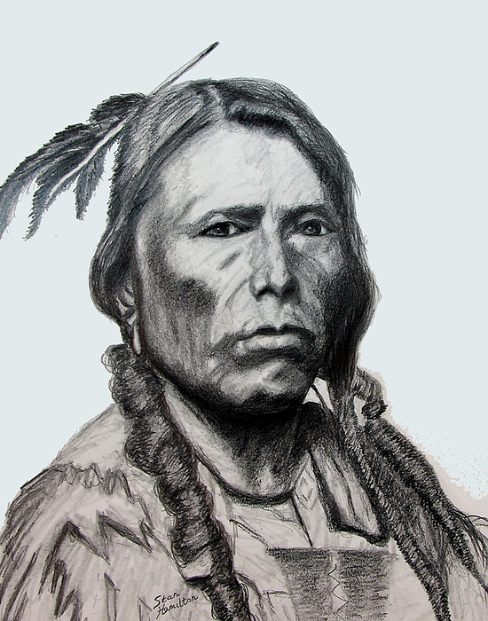 550x700 Crazy Horse Drawing - Crazy Horse Drawing