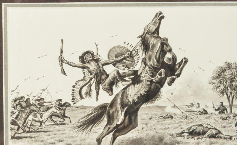 800x492 Gary Zaboly Death Of Crazy Horse True West Drawing - Crazy Horse Drawing