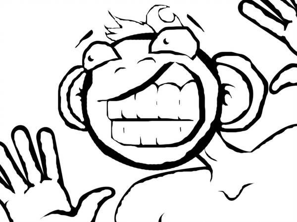 600x450 Crazy Monkey - Crazy Monkey Drawing
