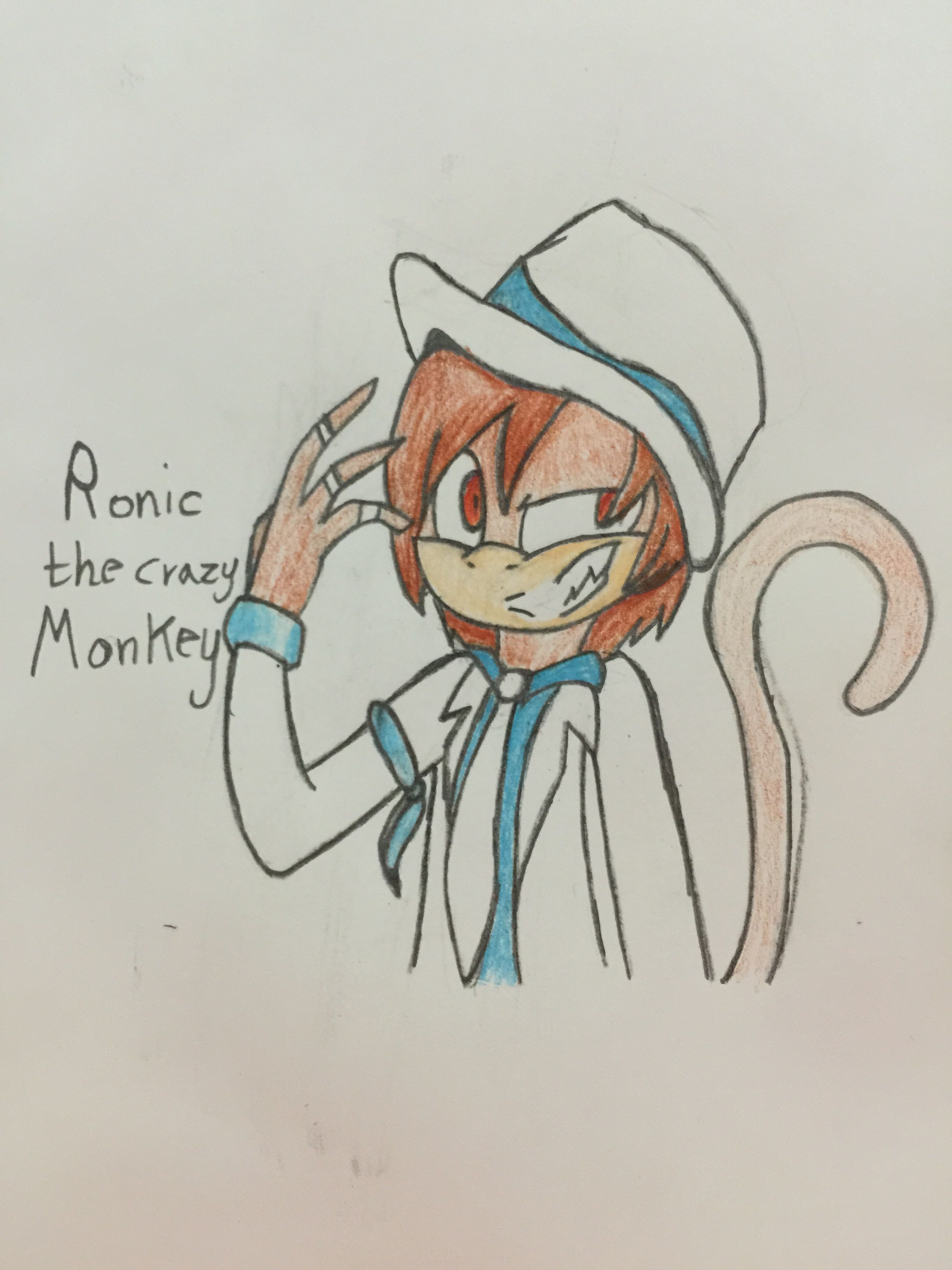2448x3264 Ronic The Crazy Monkey Drawing For Conkeronine - Crazy Monkey Drawing