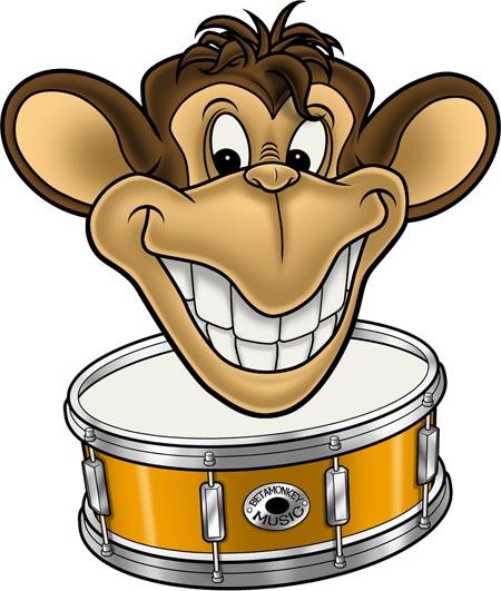 450x531 the crazy monkey drum jackass contest wonderhowto - Crazy Monkey Drawing