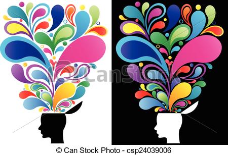 450x307 creative brain clipart and stock illustrations creative - Creative Brain Drawing