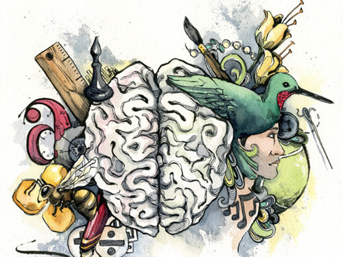 500x375 creative brain shared - Creative Brain Drawing