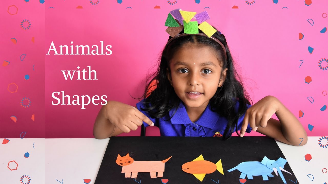 1280x720 how to draw animals with geometric shapesshape designs - Creative Drawing With Geometric Shapes