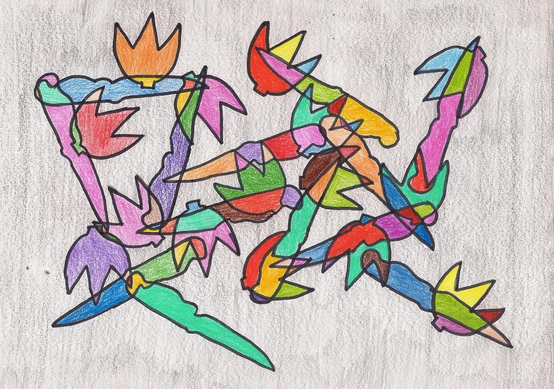 1139x800 visual arts working with organic and geometric shapes - Creative Drawing With Geometric Shapes