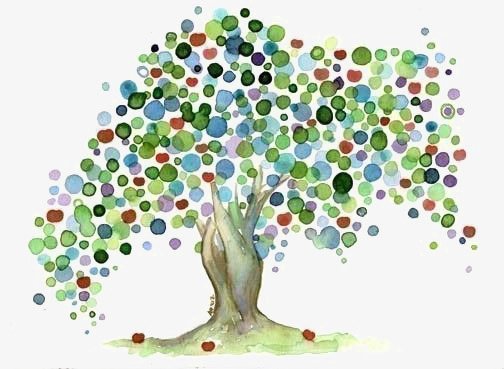 504x369 Drawing Trees, Creative Trees, Leaves, Circular Blade Png Image - Creative Tree Drawing