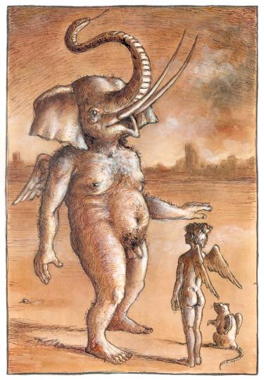 375x539 Mythical Creatures Drawing - Creature Drawing