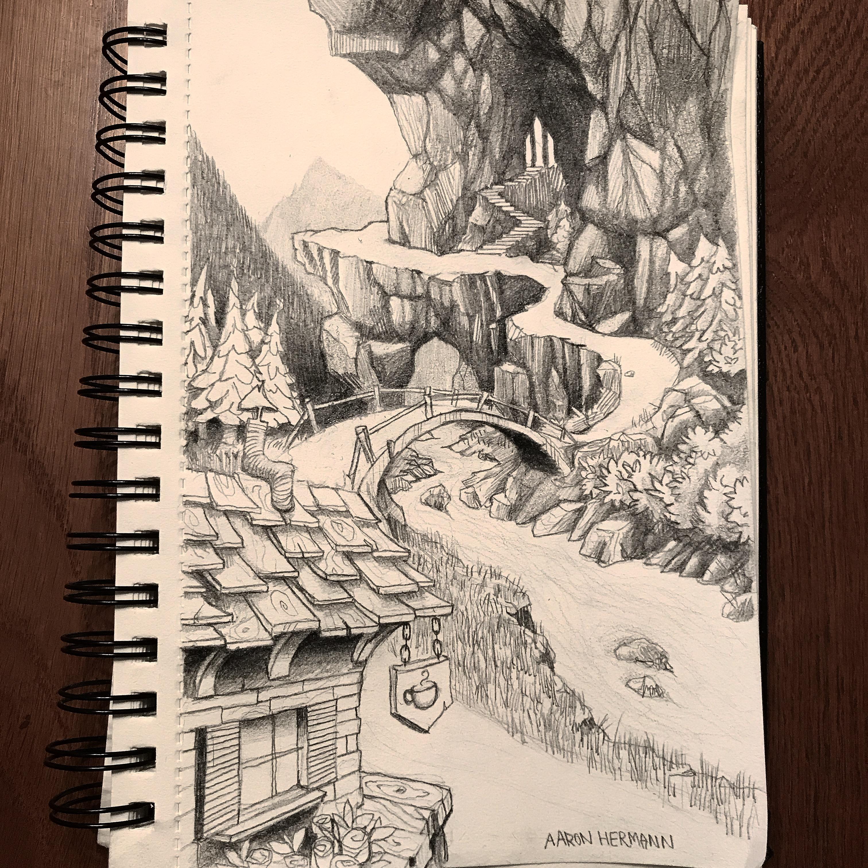 3024x3024 cafe - Creek Drawing