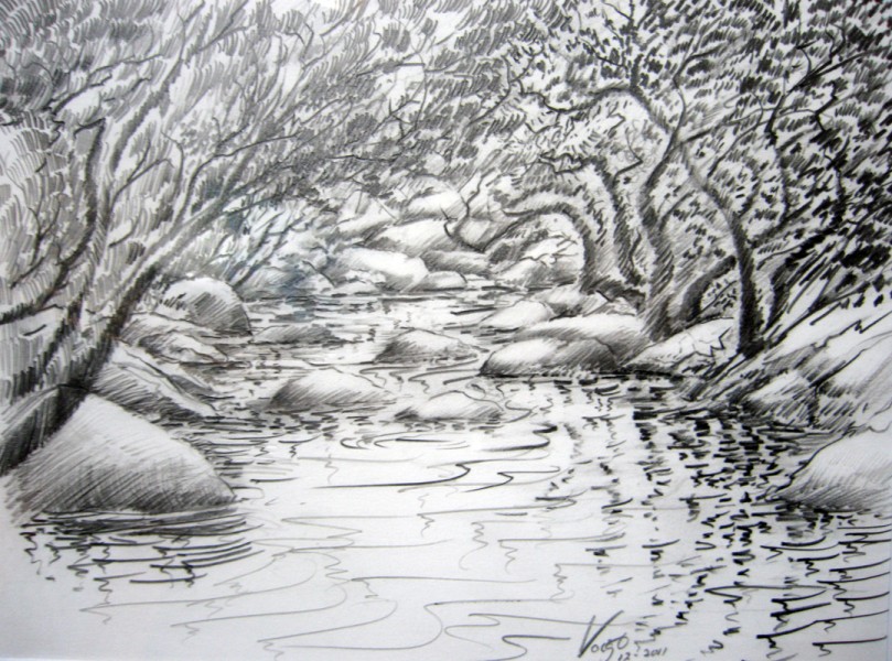 Creek Drawing at Explore collection of Creek Drawing