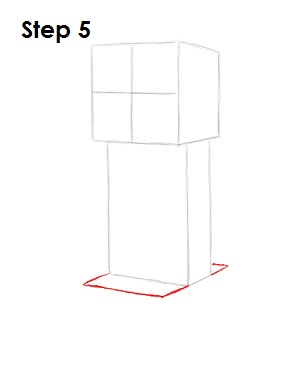 300x388 how to draw a creeper - Creeper Drawing