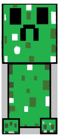 190x441 creeper drawing - Creeper Drawing