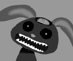 300x250 Creepy Bunny Drawing - Creepy Bunny Drawing