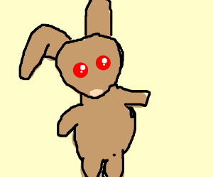 300x250 Creepy Bunny Drawing - Creepy Bunny Drawing