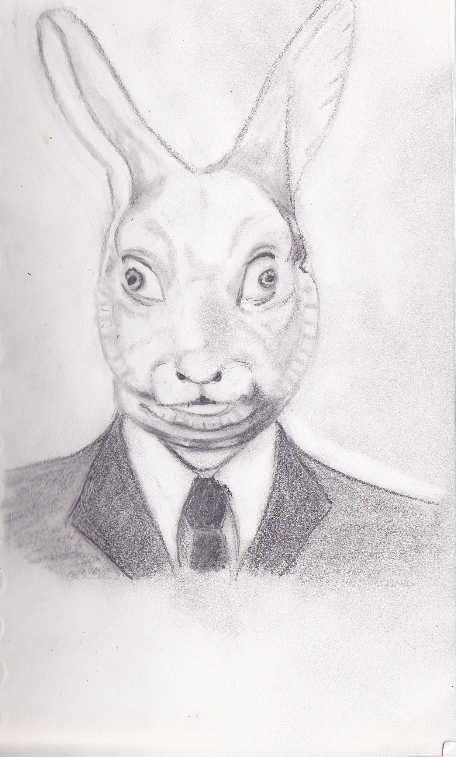 1500x2487 More Musical Inspiration Creepy Bunny Mask Perfecting My - Creepy Bunny Drawing