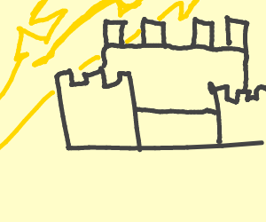 300x250 creepy castle drawing - Creepy Castle Drawing