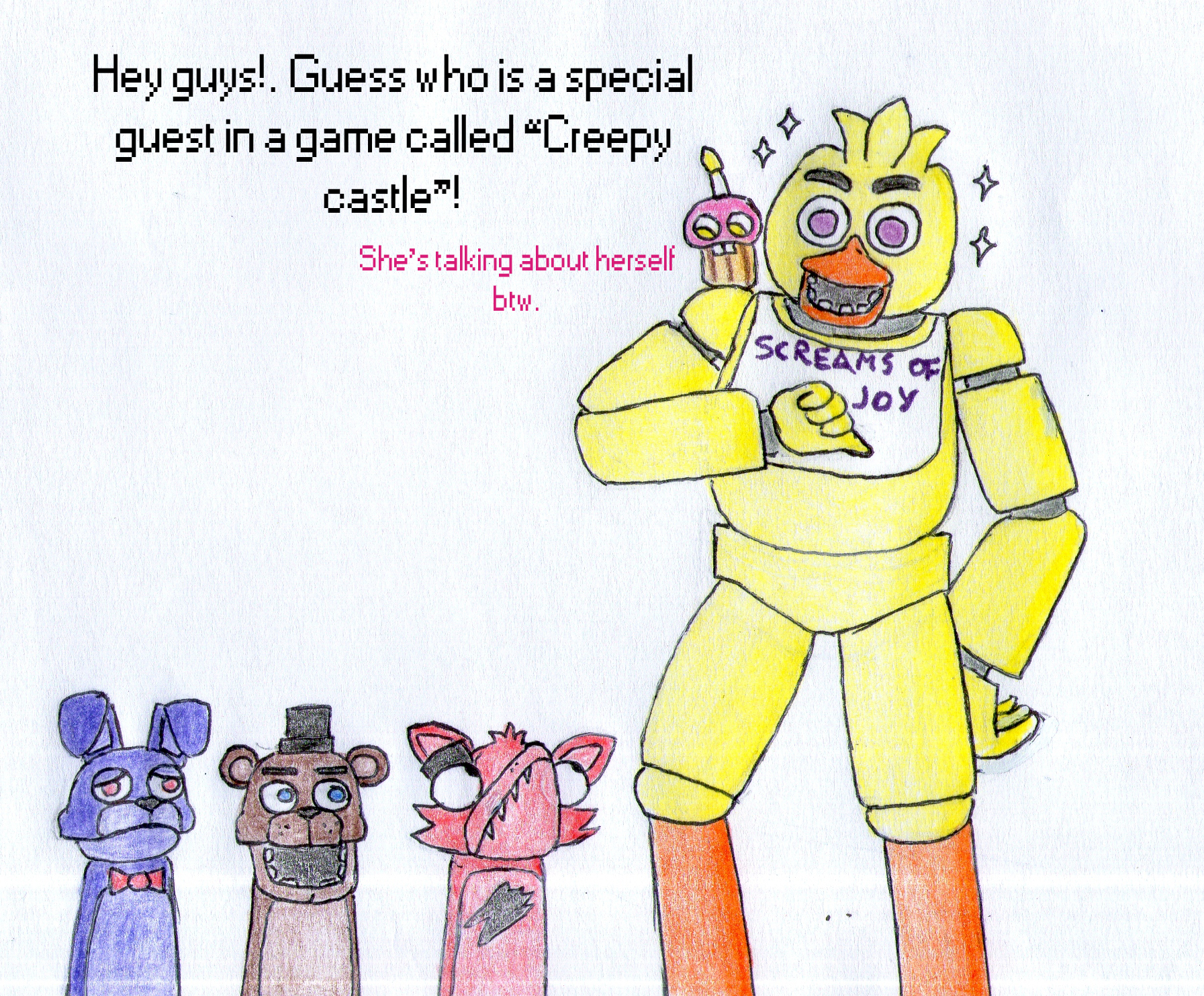 1793x1484 The Spotlight Is Mine! - Creepy Castle Drawing