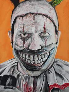 224x300 Evil Clown Drawings Fine Art America - Creepy Clown Drawings