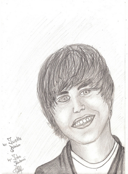 448x607 This Justin Bieber Craze Is Getting Creepy! The Luxury Spot - Creepy Drawings