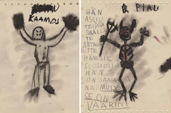 700x464 Of The Creepiest Children's Drawings Ever Bored Panda - Creepy Drawings