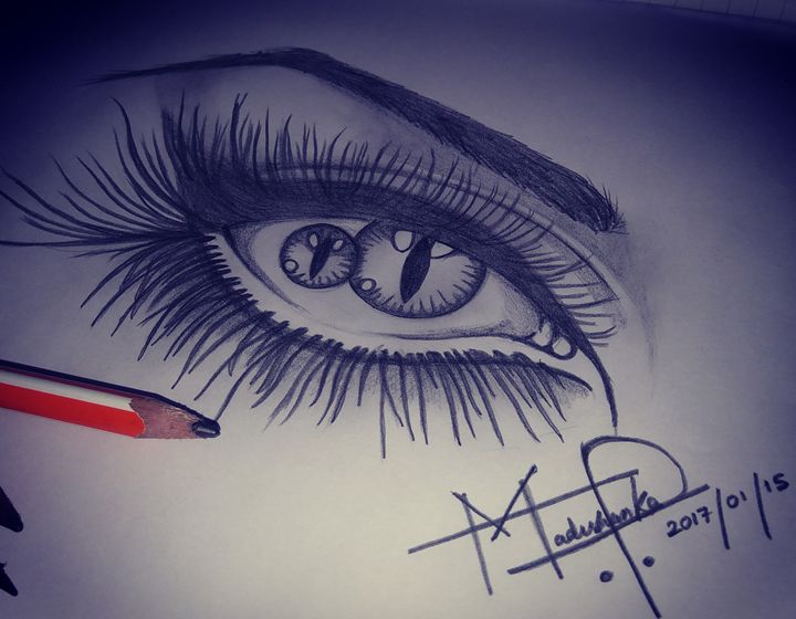 720x560 Creepy Eye - Creepy Eye Drawing