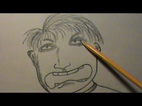 480x360 How To Draw A Creepy Face Quickly - Creepy Face Drawing