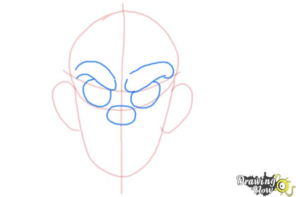 600x400 How To Draw A Scary Face - Creepy Face Drawing