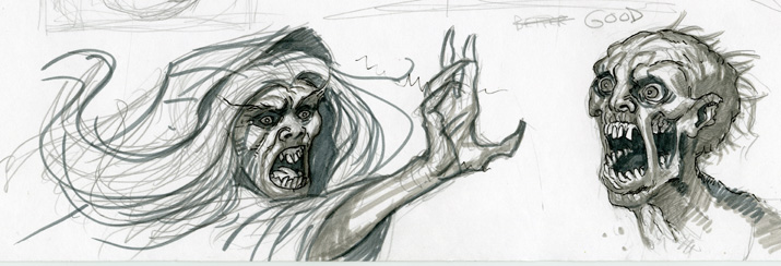 715x244 sketches for october creepy face doodles! jeremy mchugh - Creepy Face Drawing