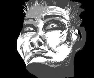300x250 Creepy Face Drawing - Creepy Face Drawing