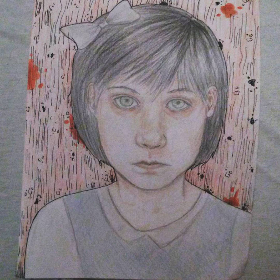 894x894 Creepy Girl Drawing - Creepy Girl Drawing