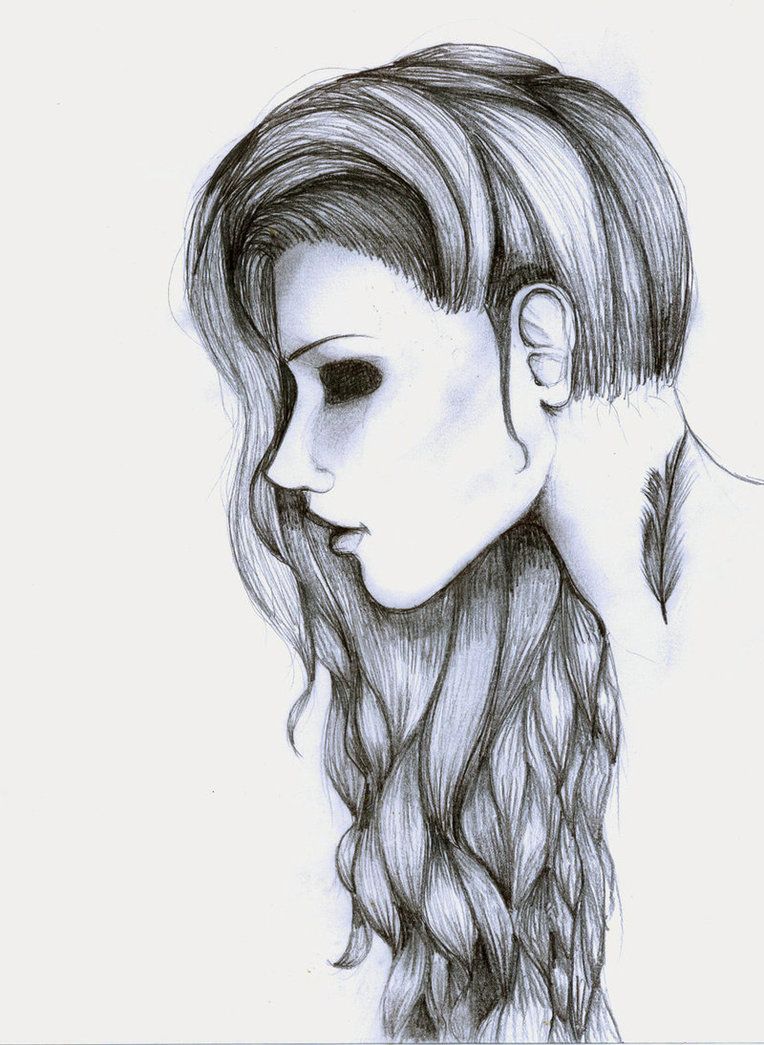 764x1045 Scary Drawings Share Drawings - Creepy Girl Drawing