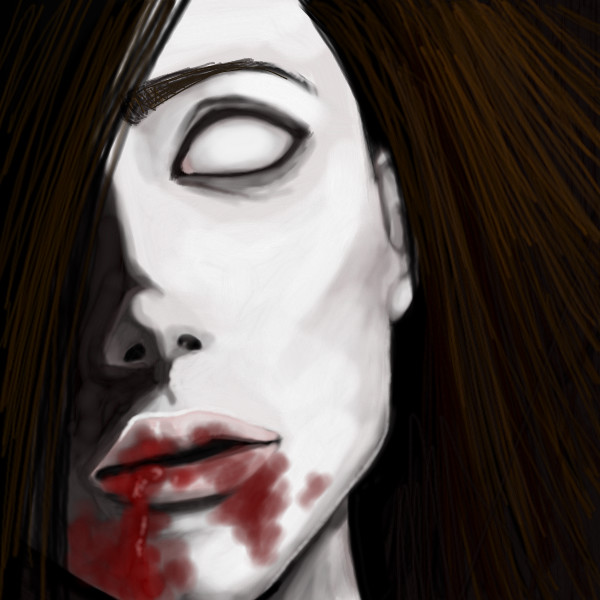 600x600 Zombie A Creepy Speedpaint Drawing - Creepy Girl Drawing