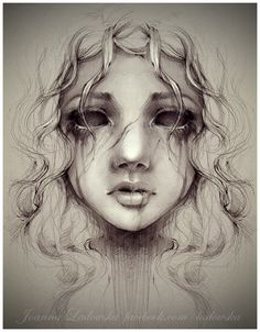 Creepy Girl Drawing at PaintingValley.com | Explore collection of ...