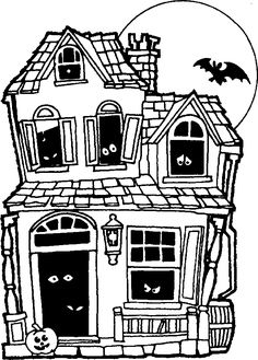 Creepy House Drawing