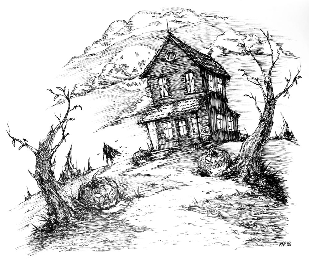 Creepy House Drawing at Explore collection of