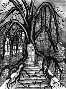 224x300 Spooky House Drawings Fine Art America - Creepy House Drawing