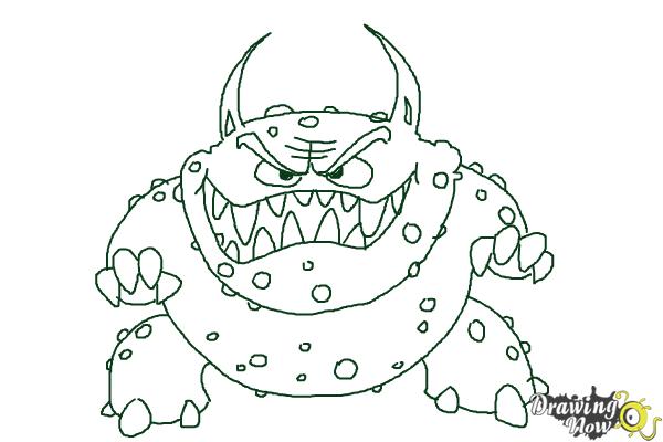 600x400 How To Draw A Scary Monster - Creepy Monster Drawing