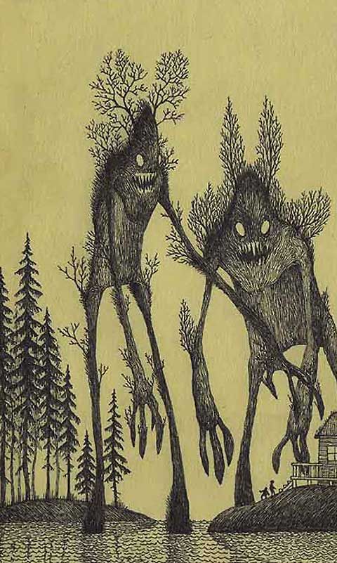 480x801 john kenn weird art art, monster drawing, monster art - Creepy Monster Drawing