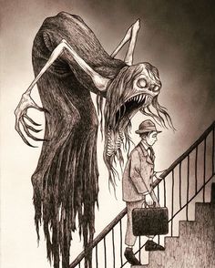 236x294 Me Art - Creepy Monster Drawing