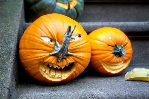 Creepy Pumpkin Drawing at PaintingValley.com | Explore collection of ...