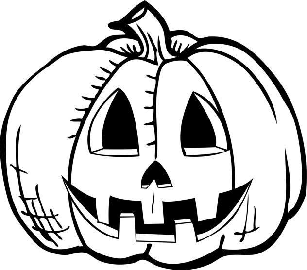 632x556 drawings of halloween pictures halloween pumpkin drawing cbs - Creepy Pumpkin Drawing