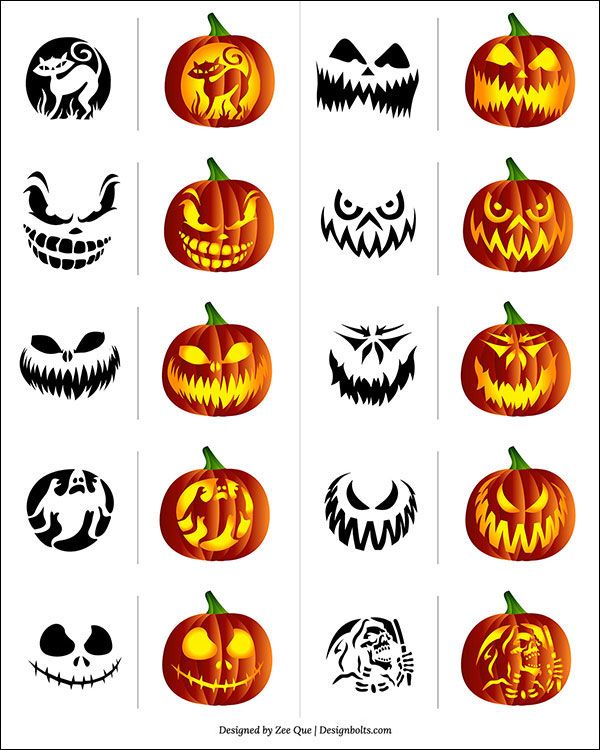 600x750 Free Halloween Vectors, Icons Party Posters - Creepy Pumpkin Drawing
