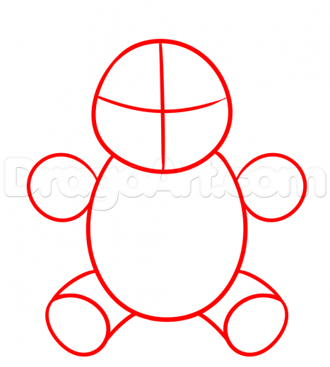 467x520 Step How To Draw A Scary Teddy Bear - Creepy Teddy Bear Drawing