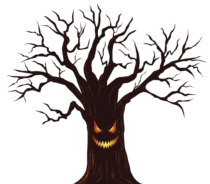 800x700 Creepy Tree Clip Art Library Download - Creepy Tree Drawing